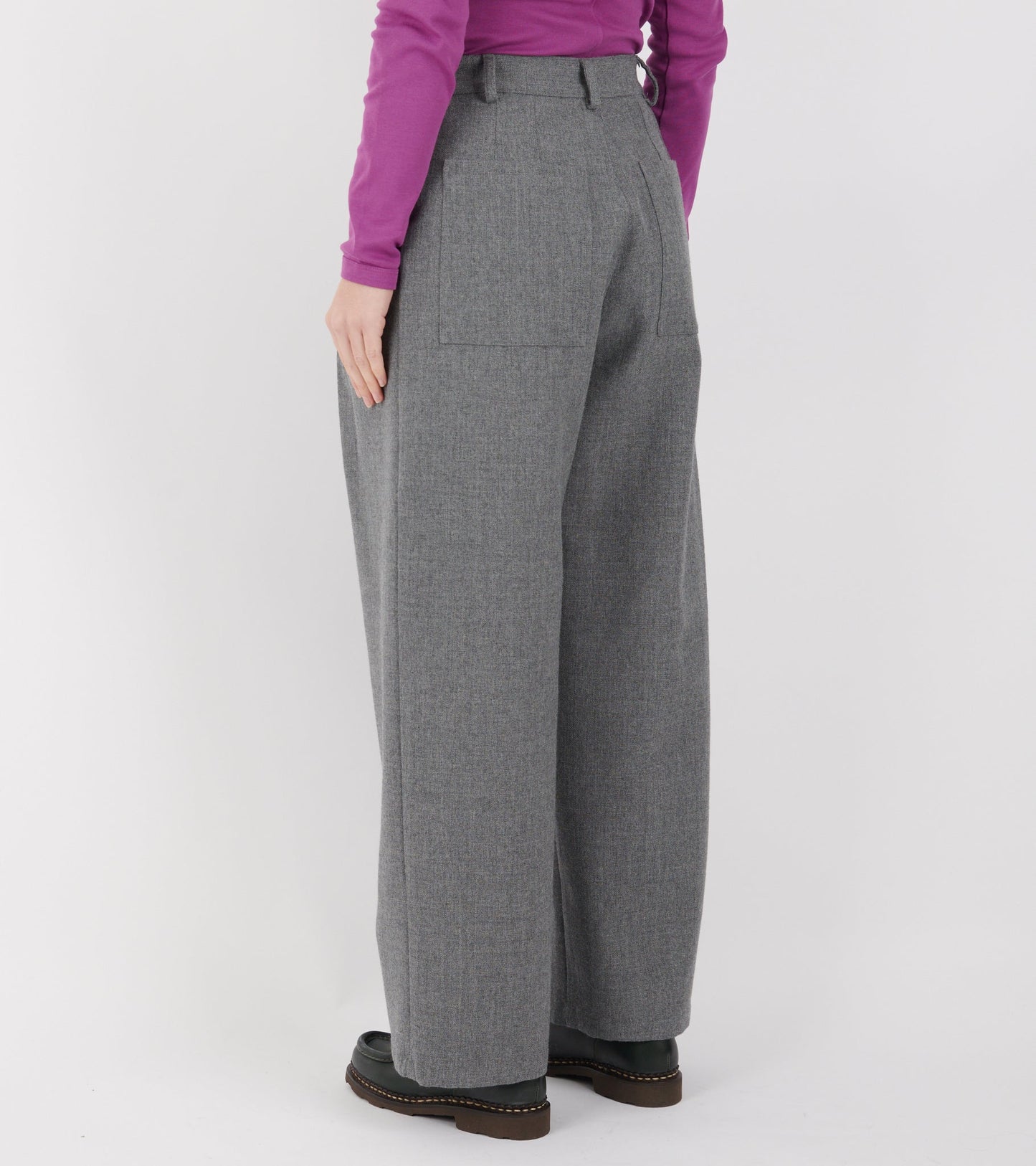 British Wool Georgia Trouser Light Grey