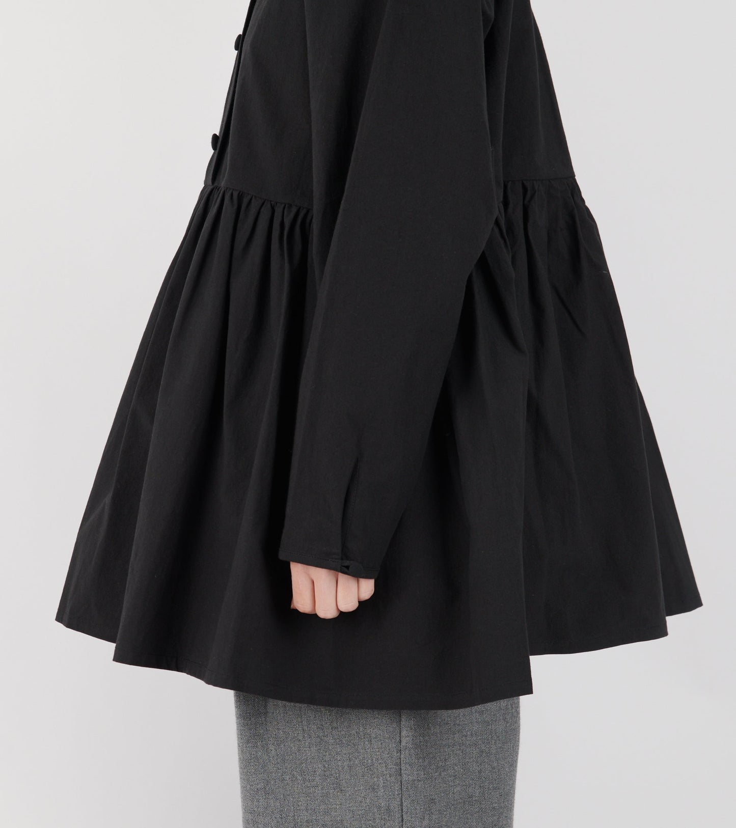 Japanese Cotton Penny Top Black