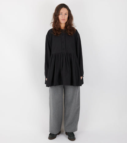 Japanese Cotton Penny Top Black