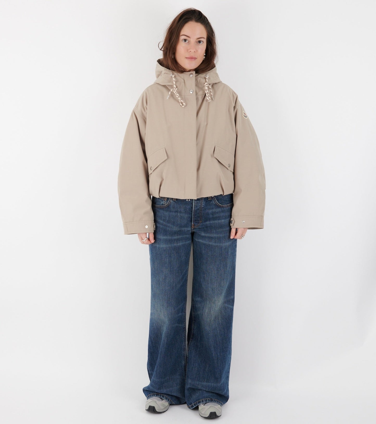 Eucalyptus Hooded Down Jacket Beige