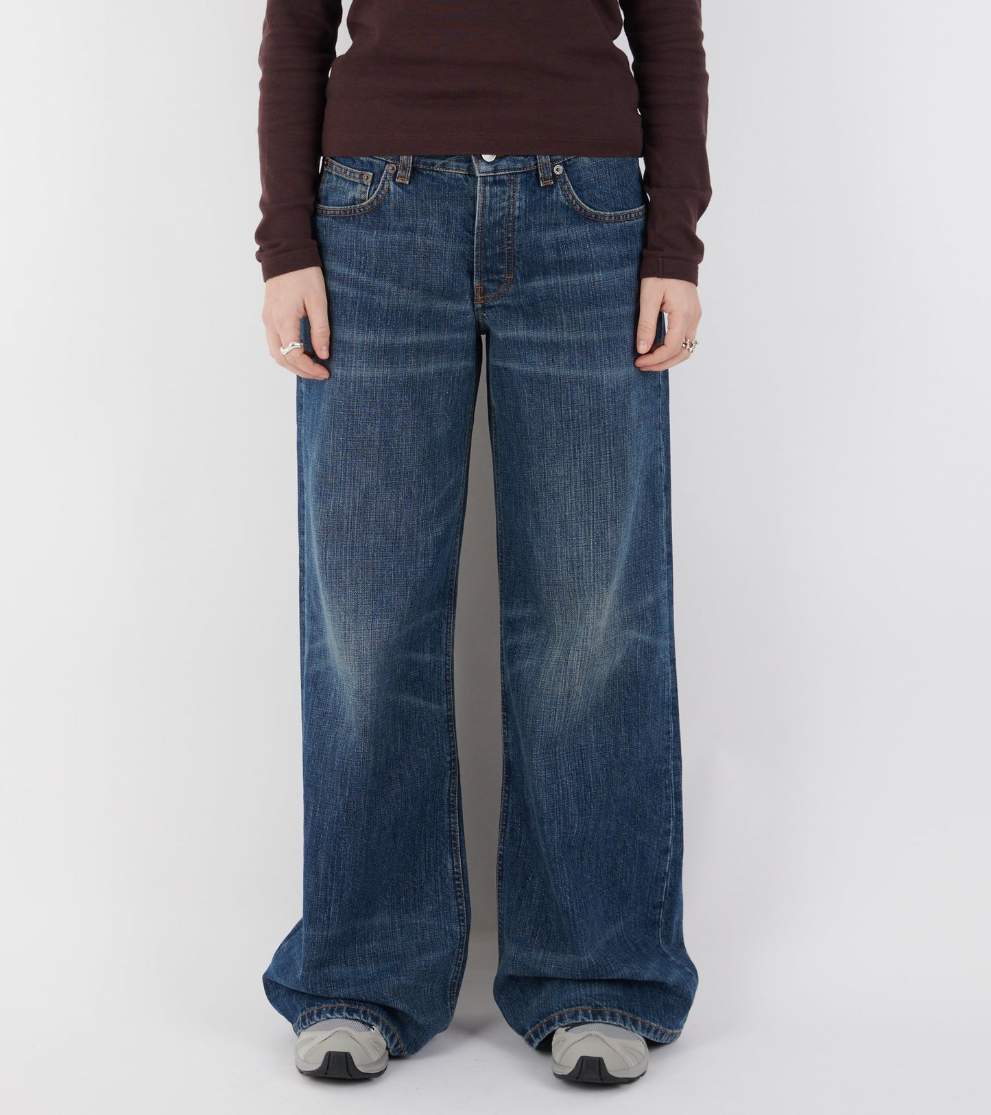 Kyoto Jeans Dark Blue Righe