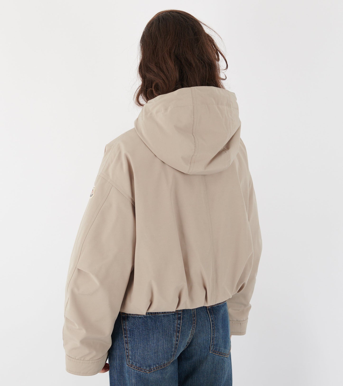 Eucalyptus Hooded Down Jacket Beige