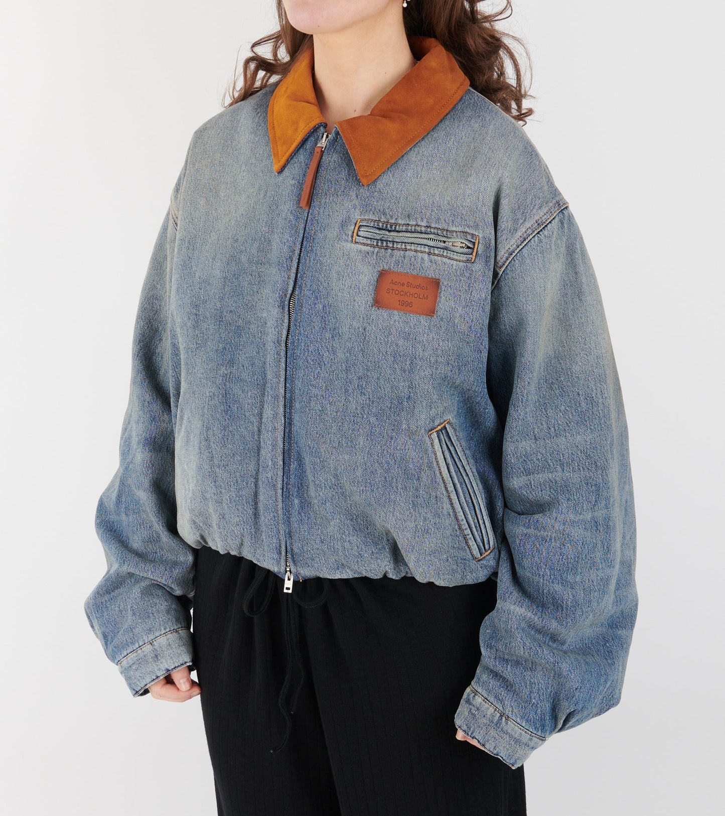 Denim Bomber Blouson Mid Blue