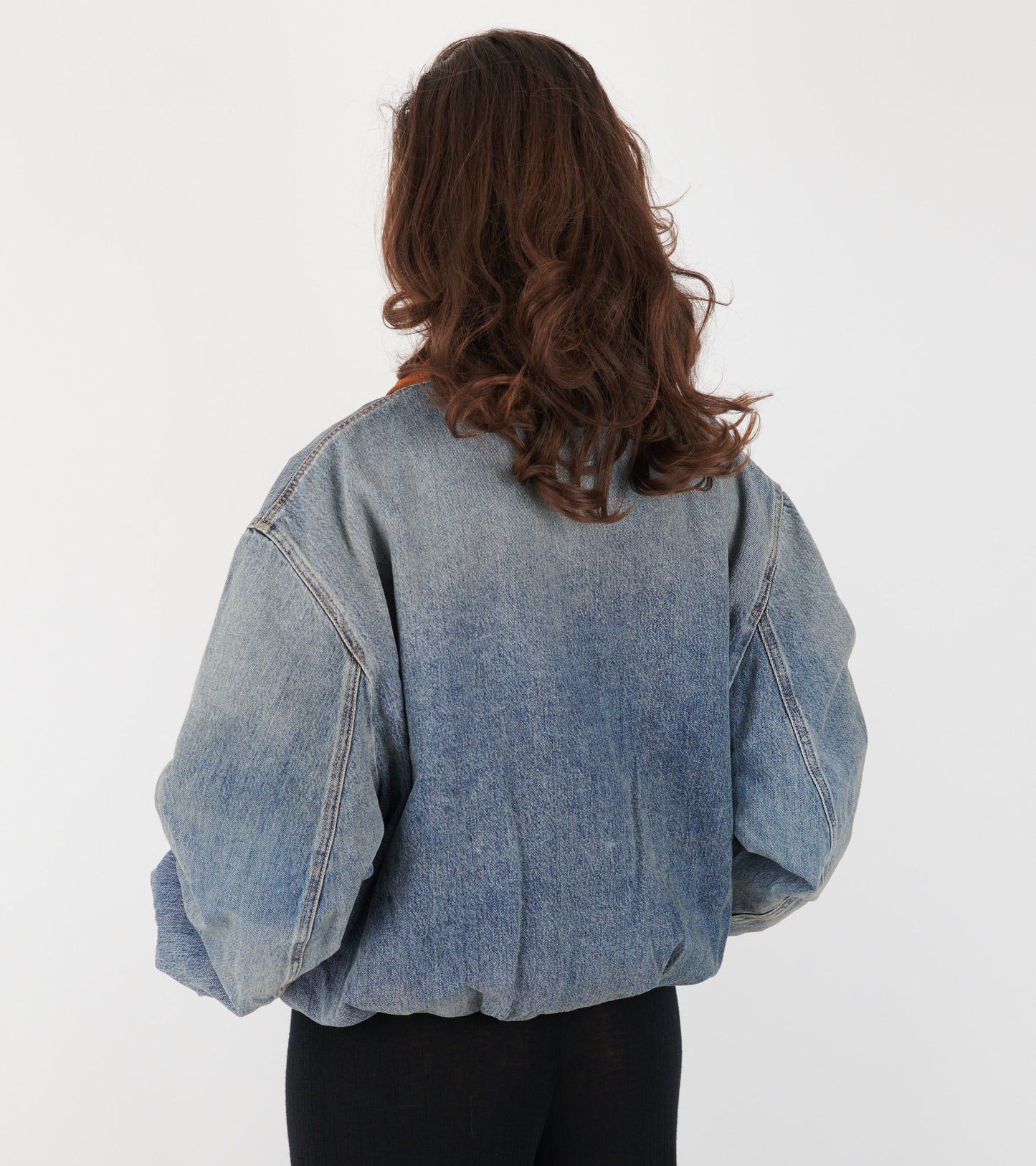 Denim Bomber Blouson Mid Blue