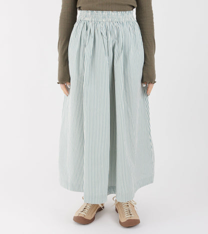 Dagny Skirt White/Aqua Stripe