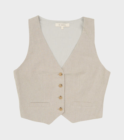 Linen Vest Nature