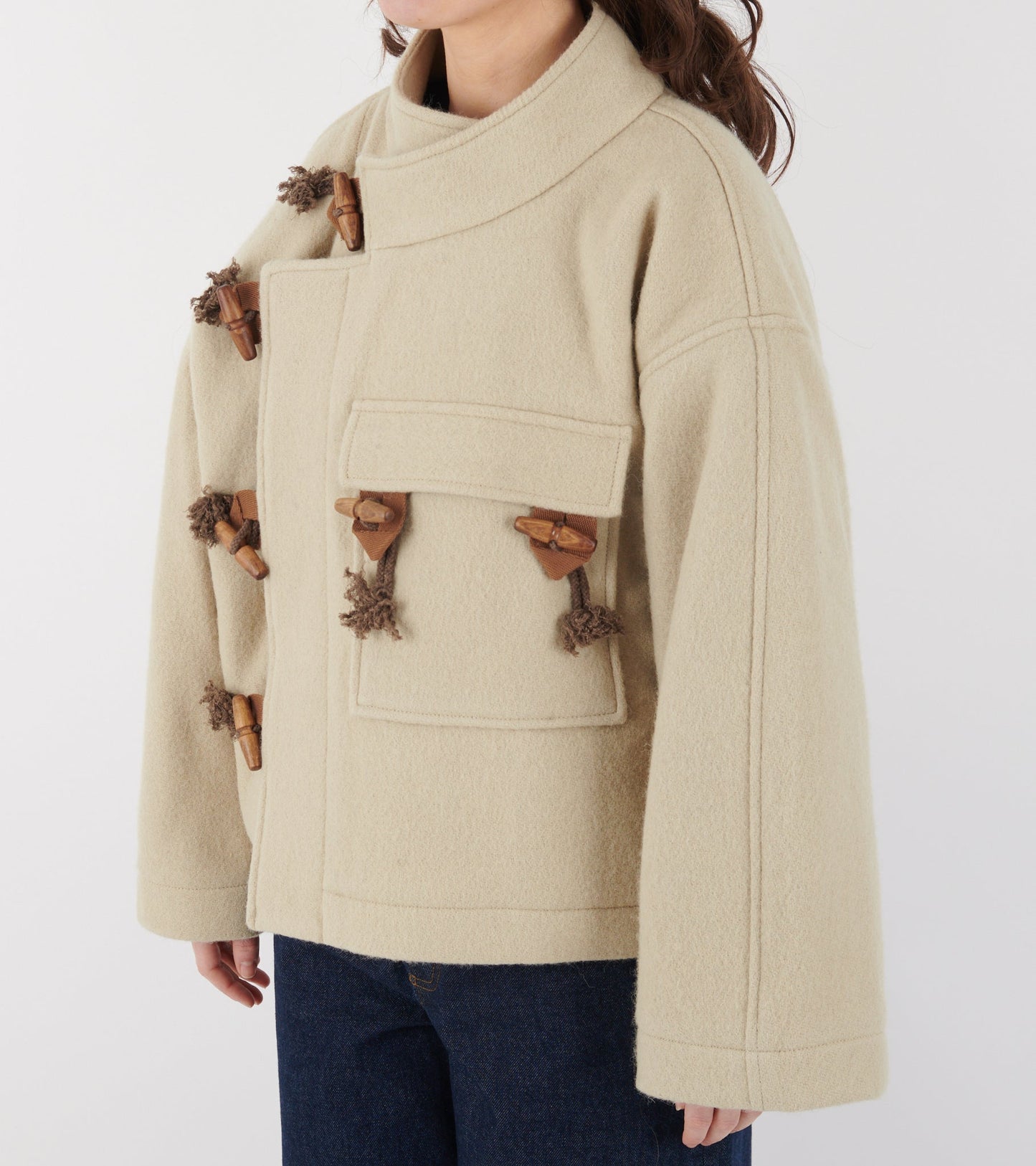 Klippan Boiled Wool Jacket Oatmeal