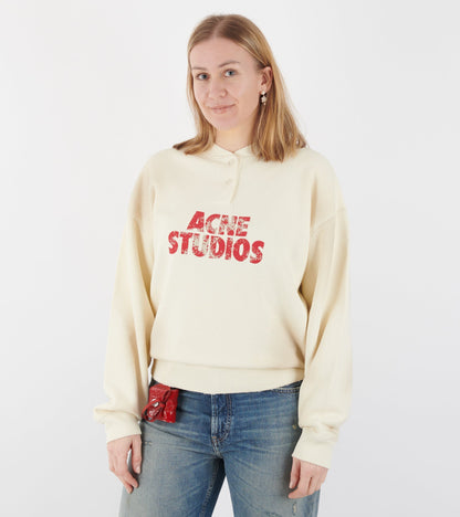 Fleece Logo Sweatshirt Off-white