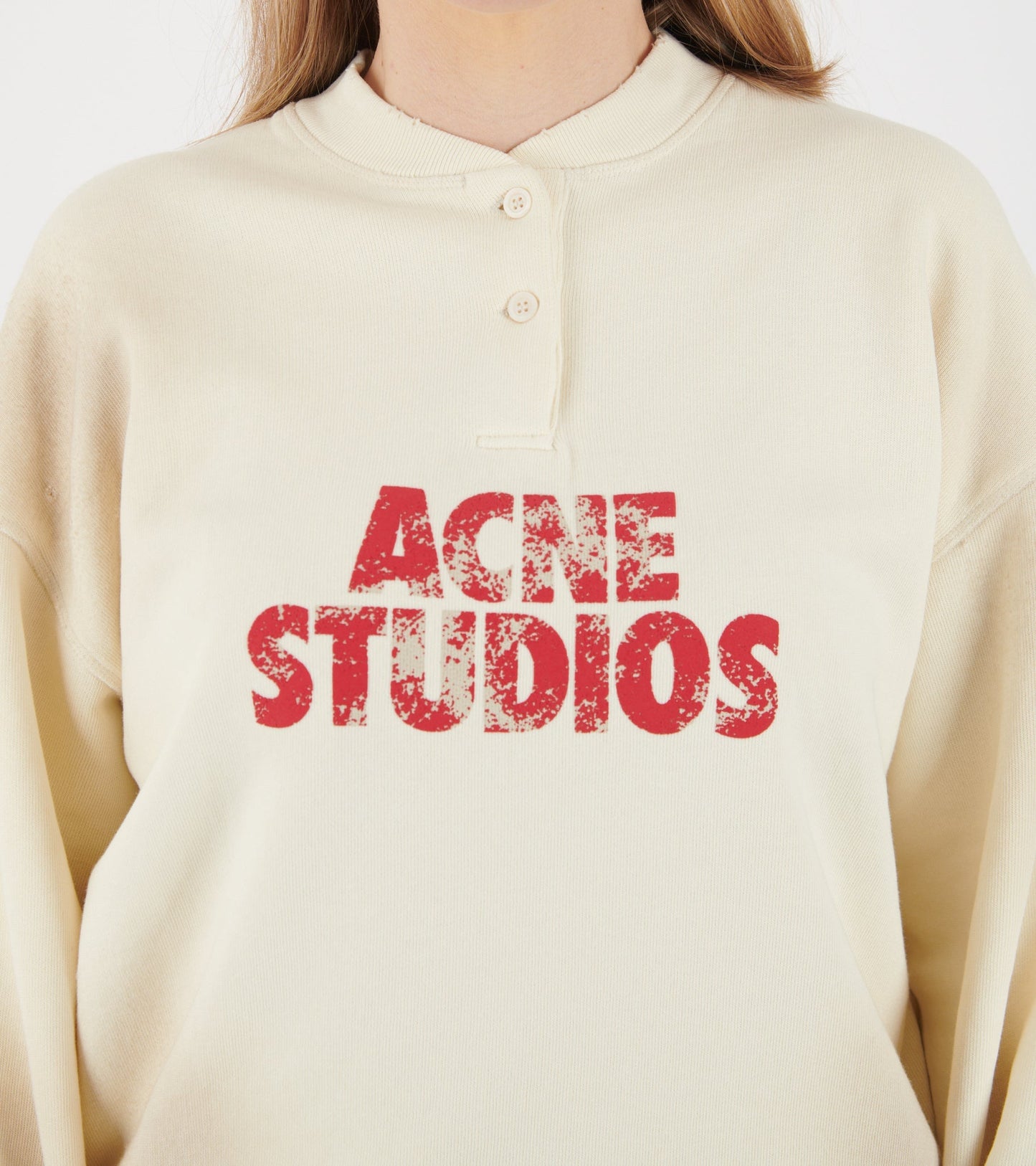 Fleece Logo Sweatshirt Off-white