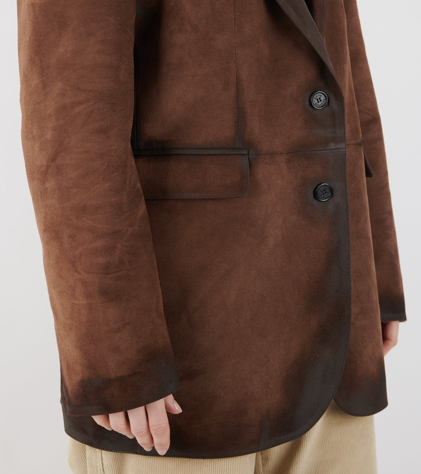 Suede Jacket Cognac Brown