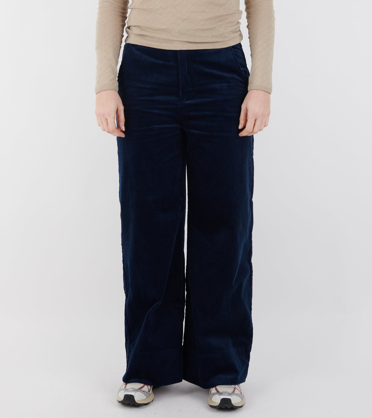 Corduroy Wide Pants Navy