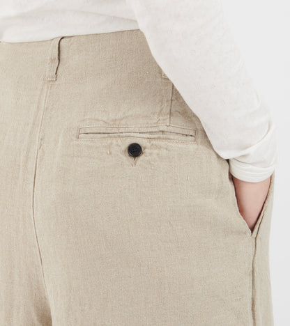 Willy Shorts Heavy Linen Pure Natural