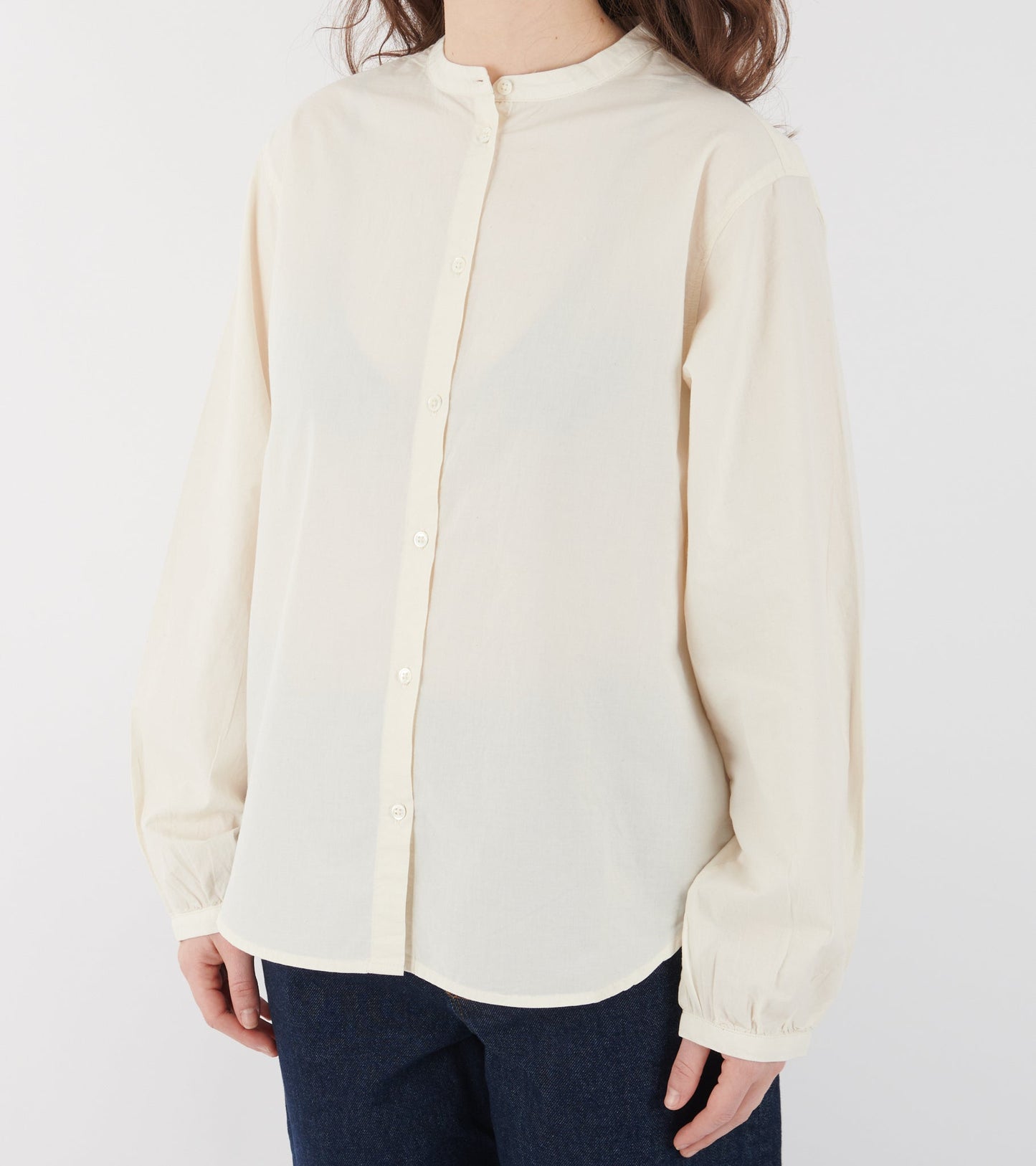 Bibs Shirt Cotton Pure Ecru