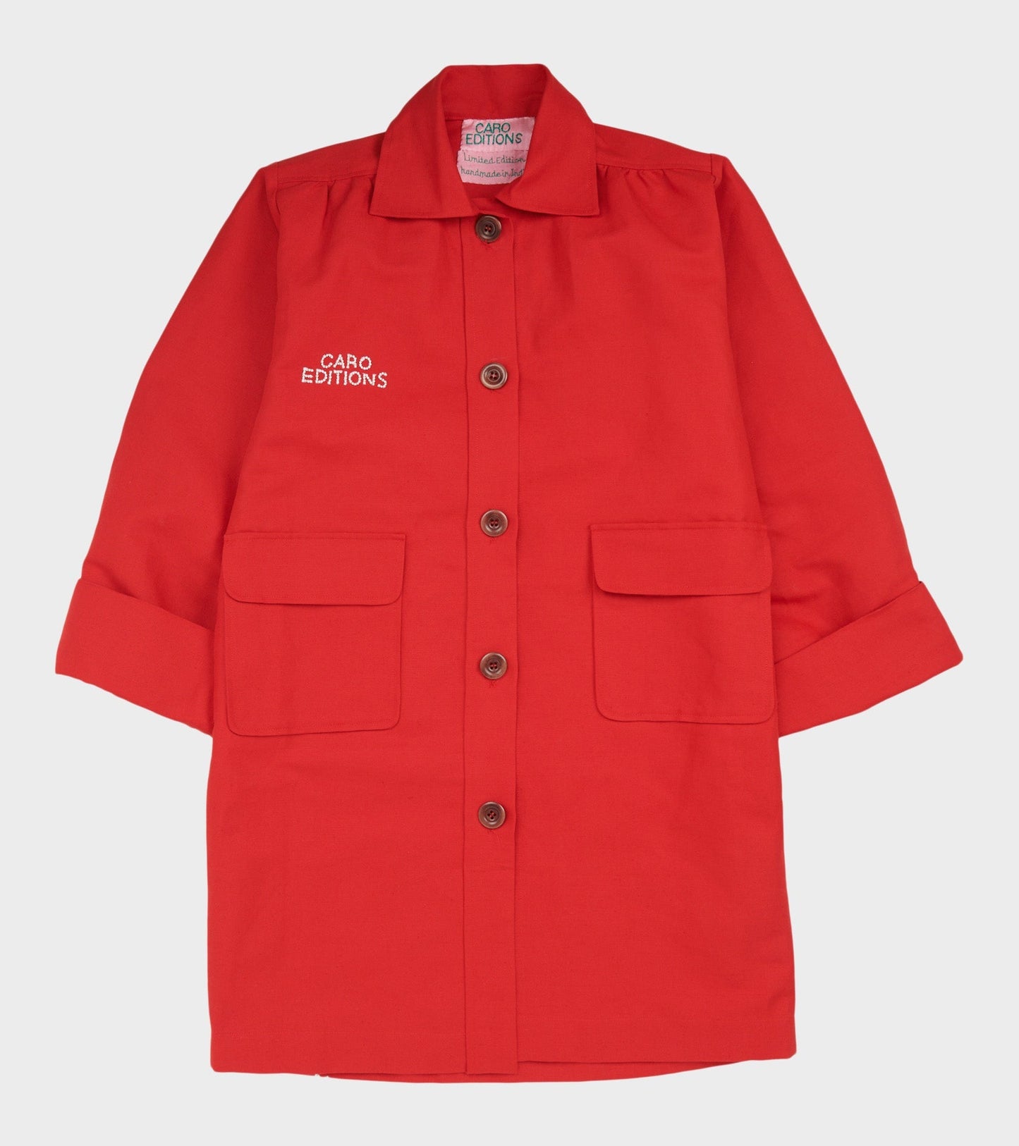Anna Coat Cat On Ladder Red