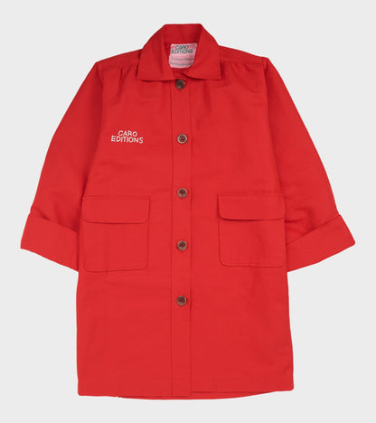 Anna Coat Cat On Ladder Red