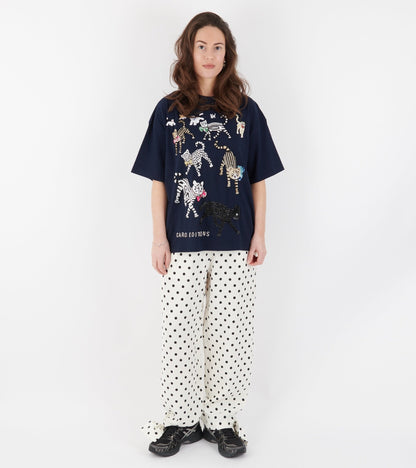 Freddie T-shirt Cats Navy