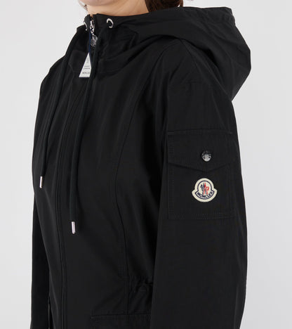 Laerte Hooded Parka Coat Black