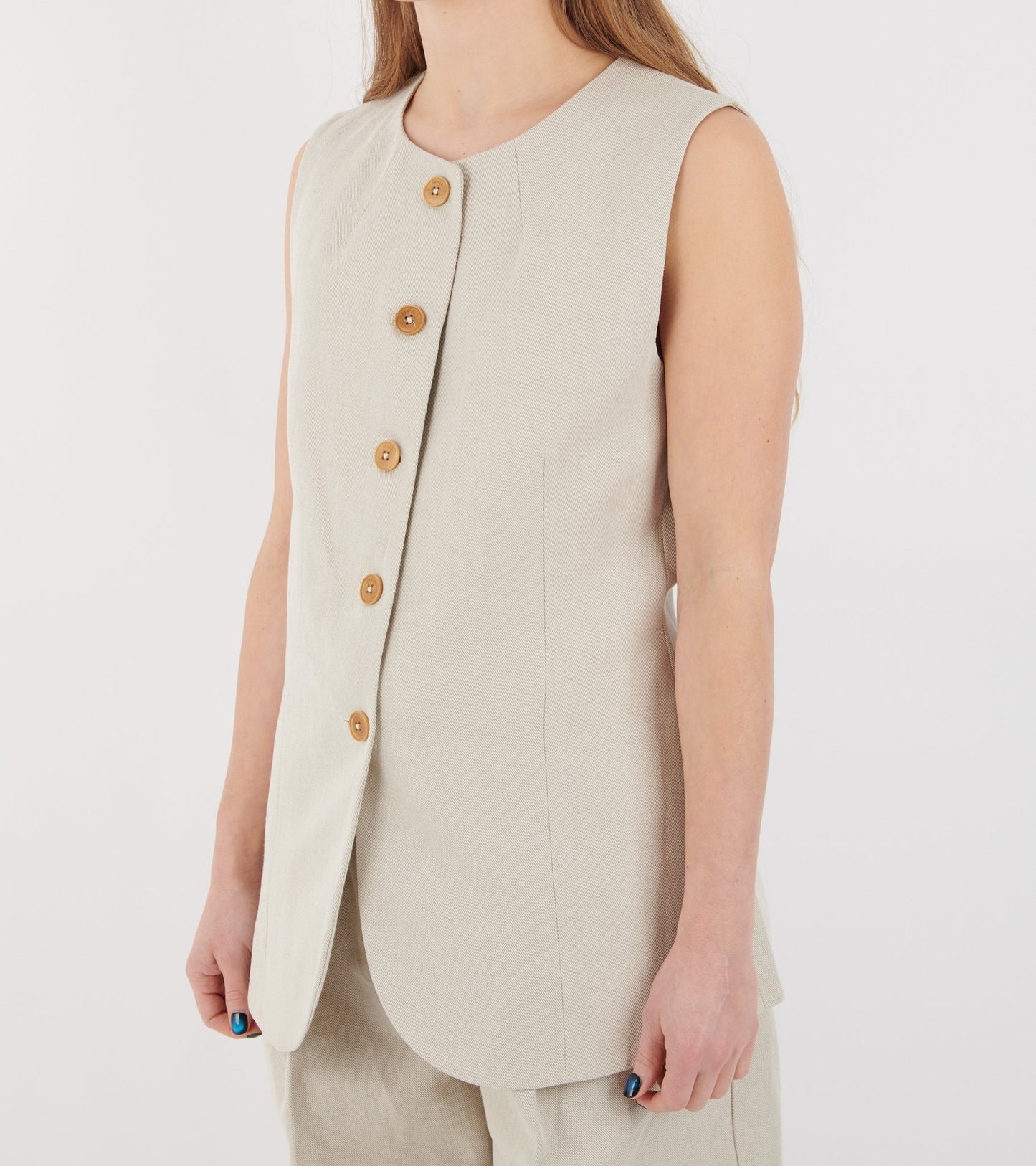 Clementine Waistcoat Natural