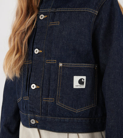 W Belmar Jacket Blue Rinsed