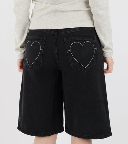 Heart On, Hard On Shorts Off-black
