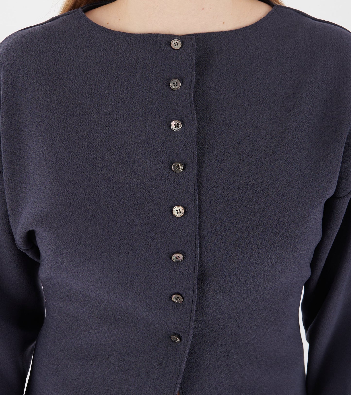 Lay2 Boatneck Cardigan Mood Indigo