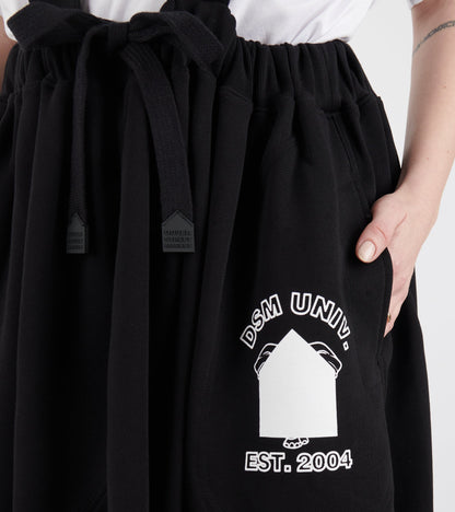 Apron Cotton Back Skirt Black
