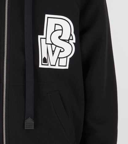 Zipped Hoodie Black