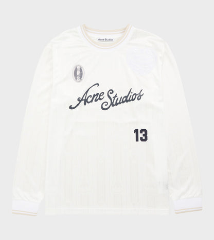 Logo Sports Jersey Top White