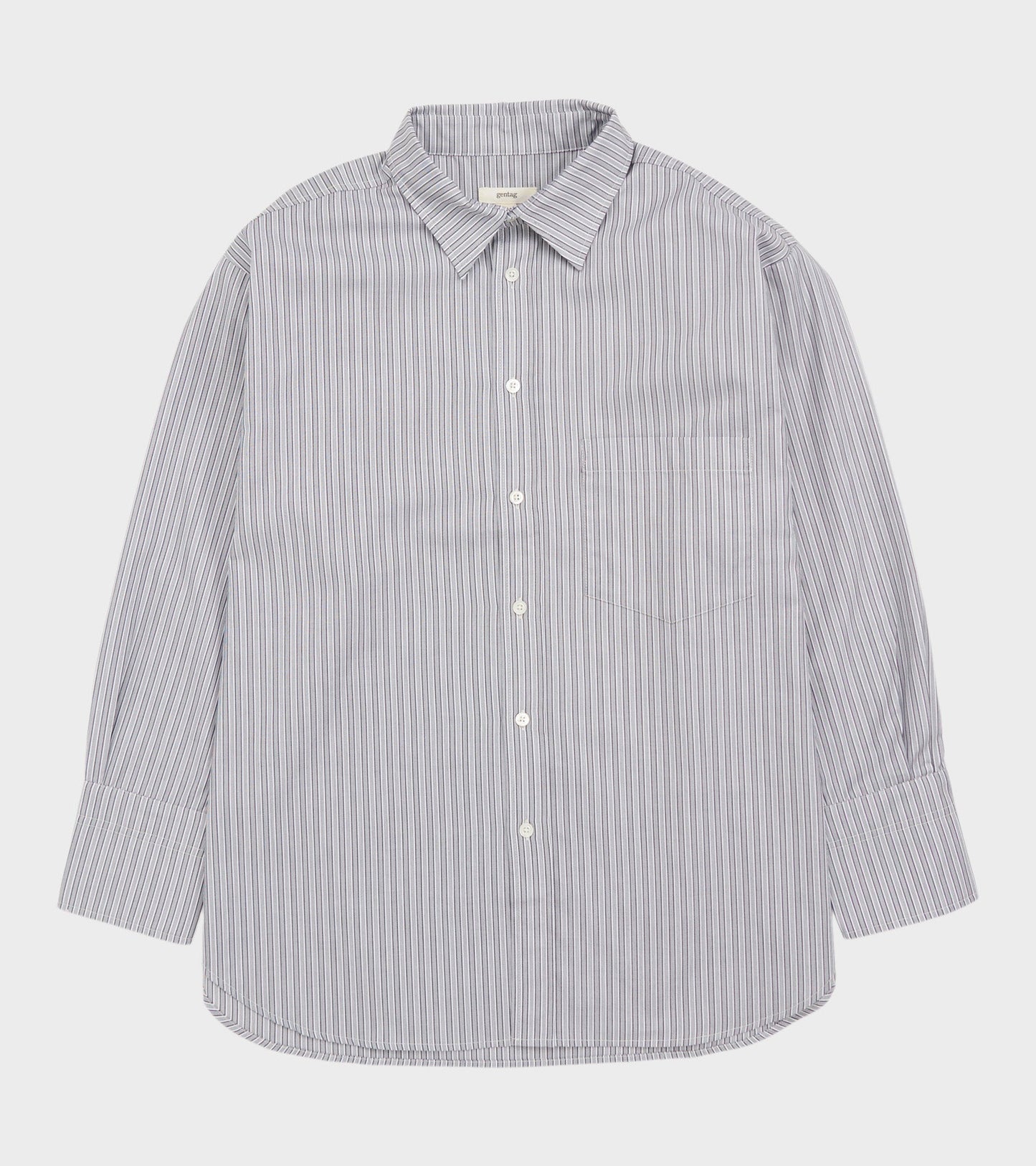 Margit Shirt Blue/Greyish Stripe