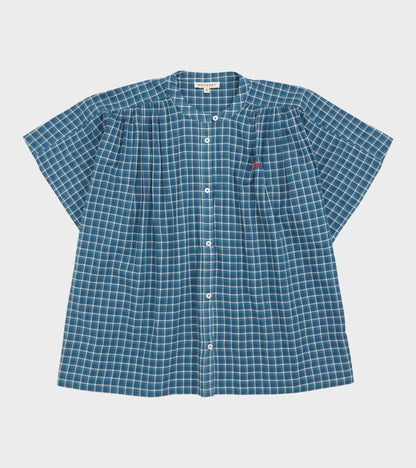 Max Blouse No. 775 Messenger Checks Indigo
