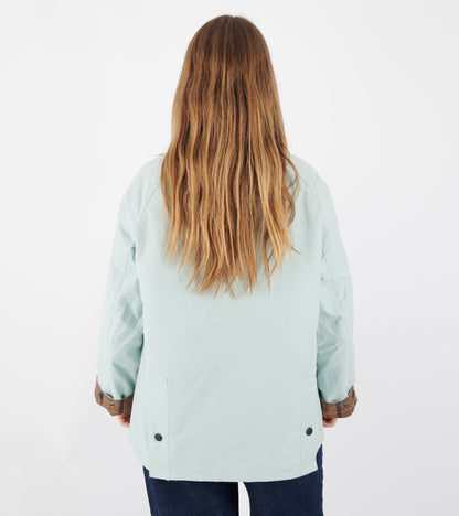 Oversized Bedale Casual Jacket Ice Blue