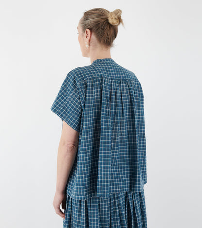 Max Blouse No. 775 Messenger Checks Indigo