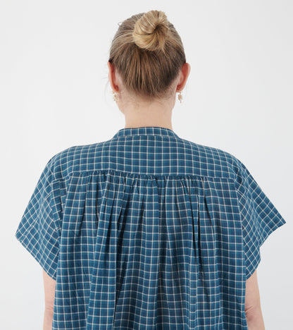 Max Blouse No. 775 Messenger Checks Indigo