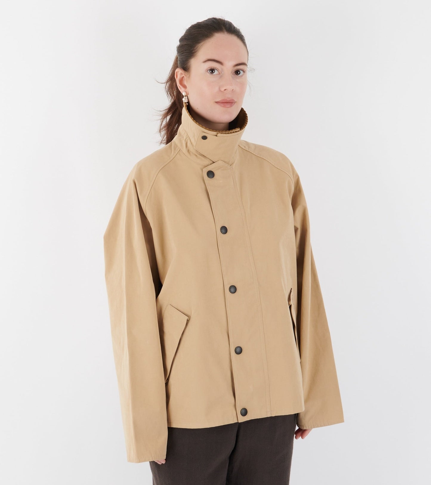 Transporter Oversized Casual Jacket Stone