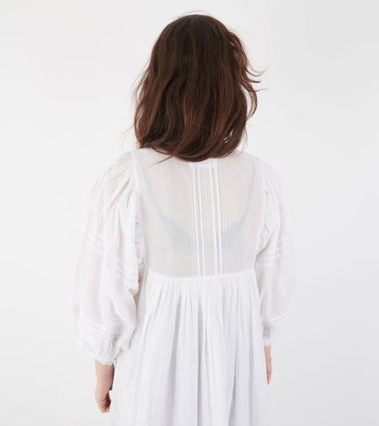 Florentine Dress Optic White