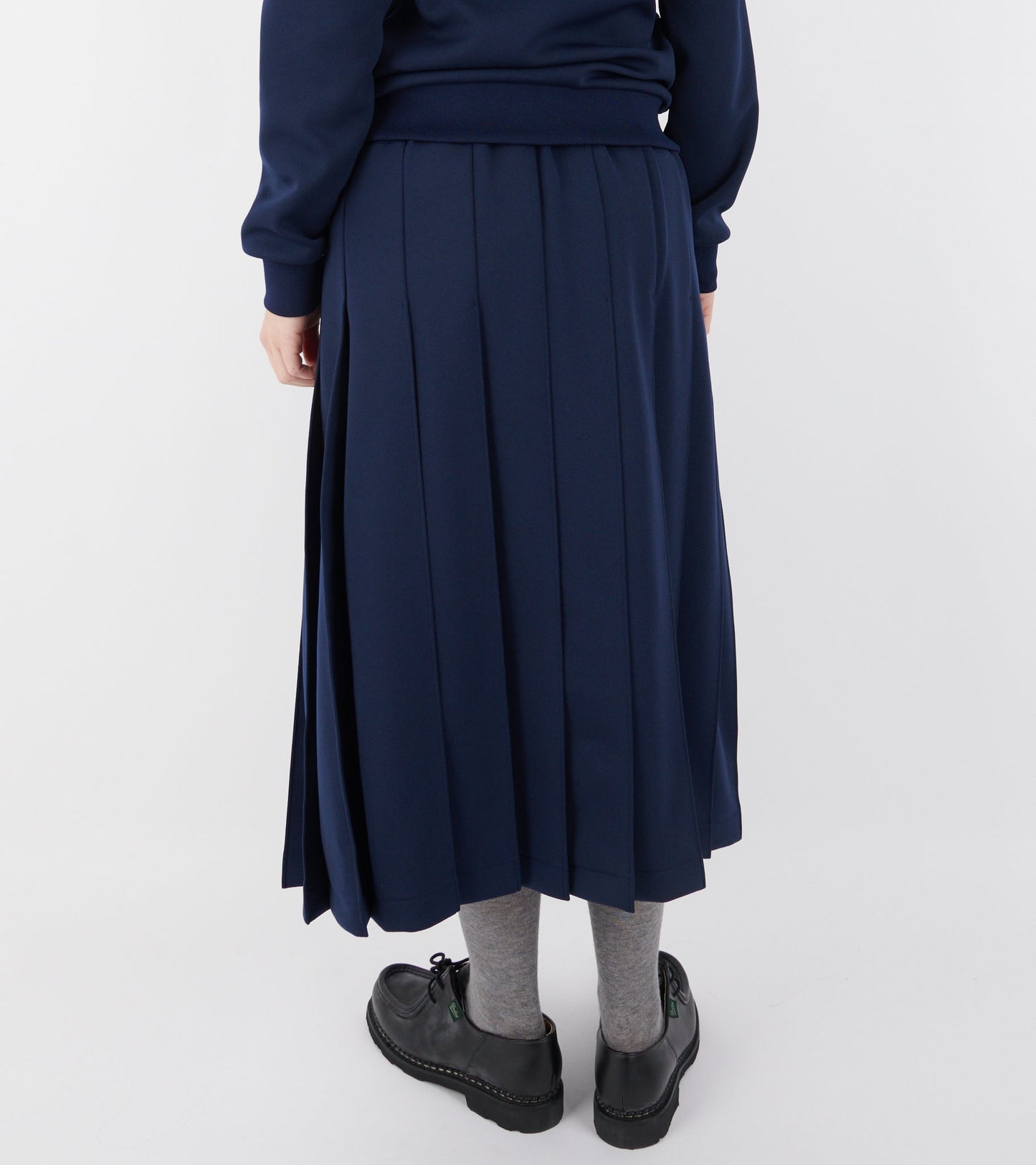 Pleated Skirt Dark Blue