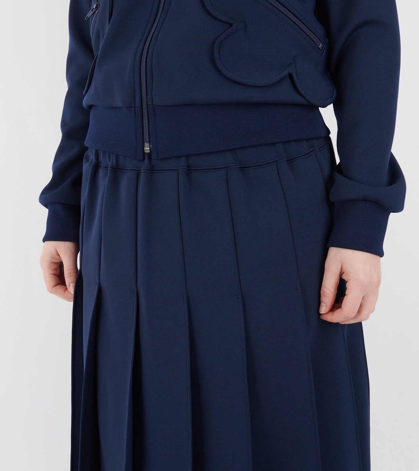 Pleated Skirt Dark Blue