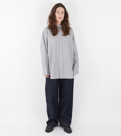 Margit Shirt Blue/Greyish Stripe