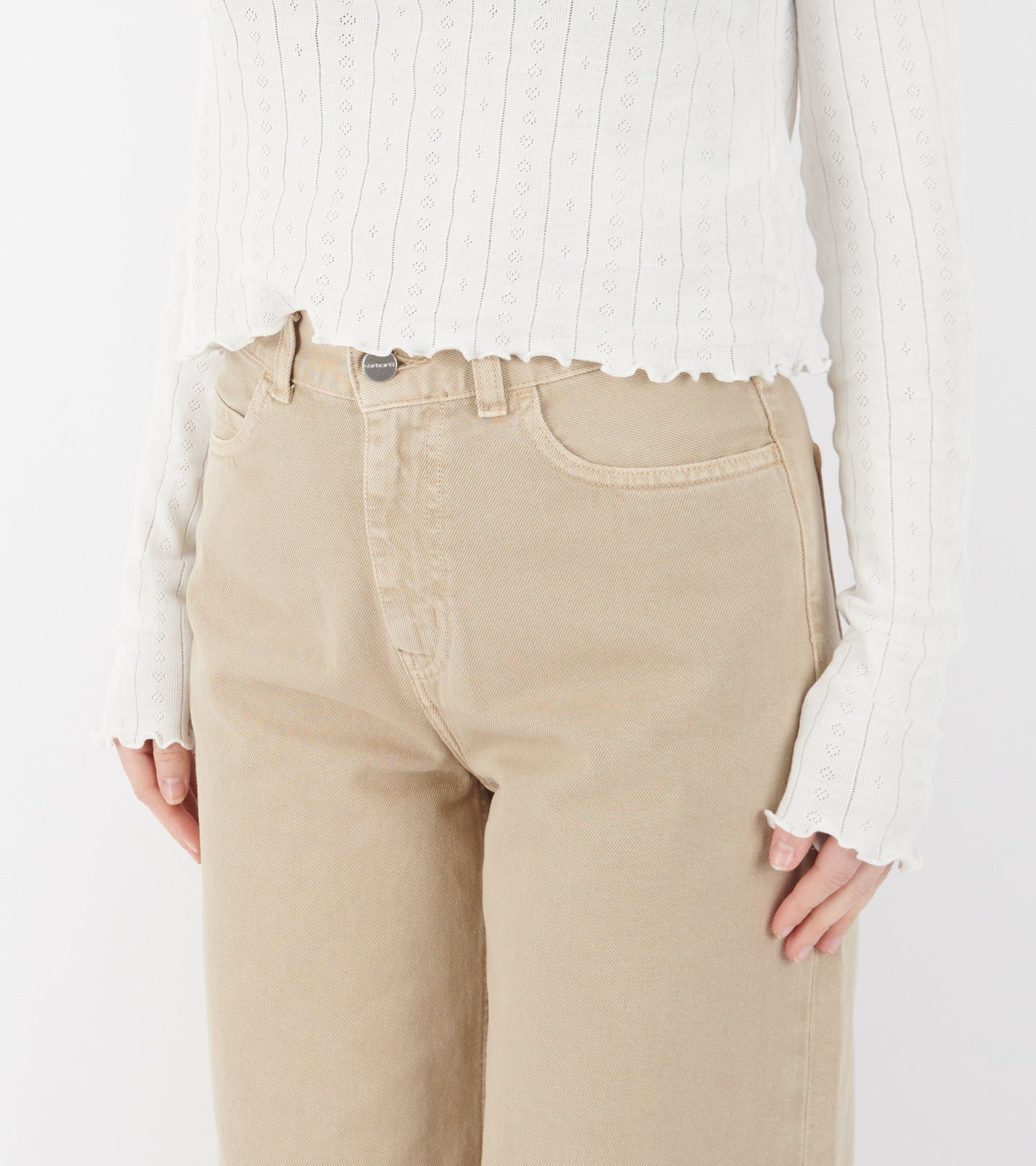 W Jane Pant Barchan Stone Dyed