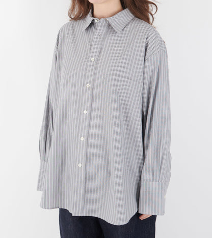 Margit Shirt Blue/Greyish Stripe