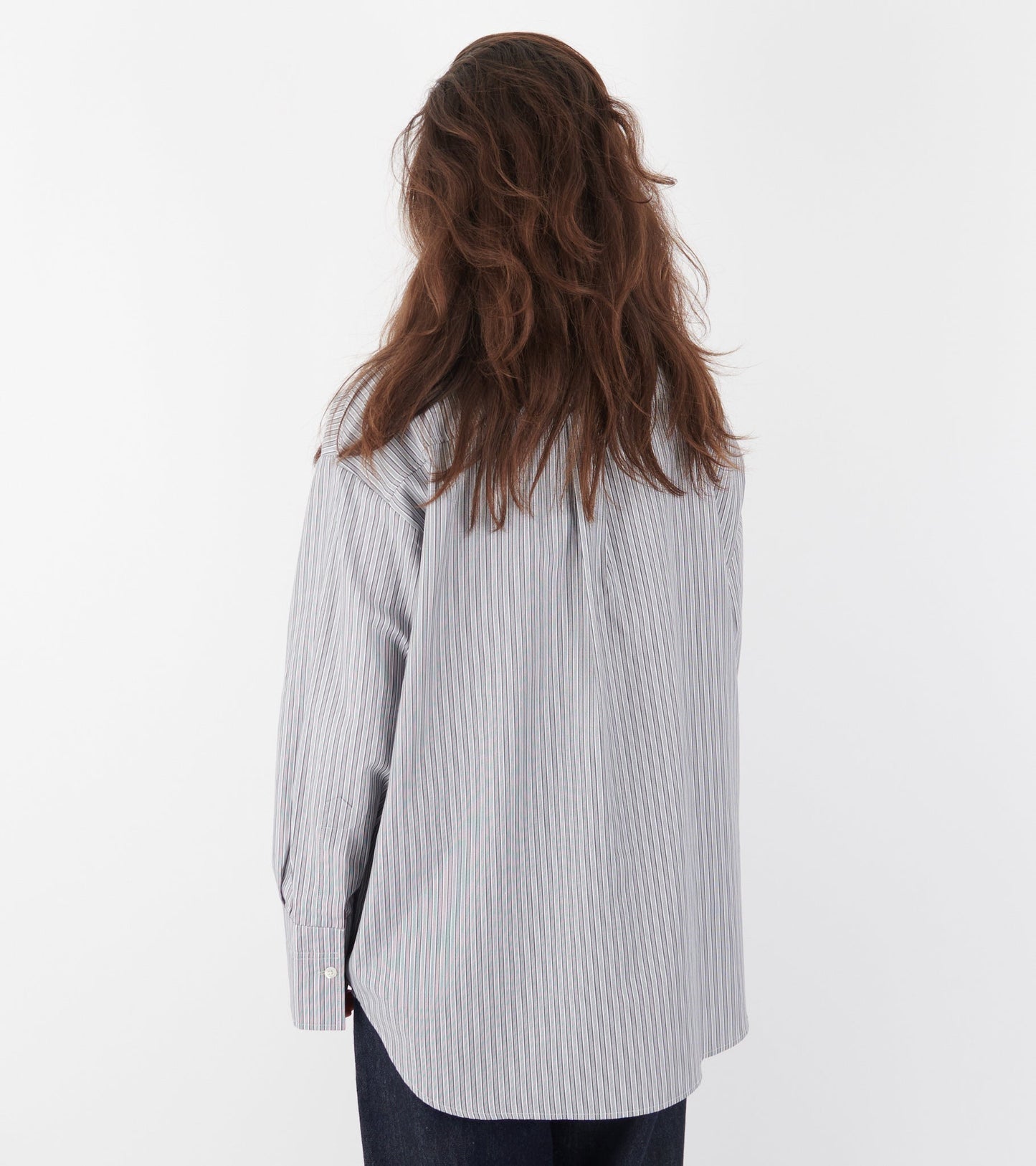 Margit Shirt Blue/Greyish Stripe