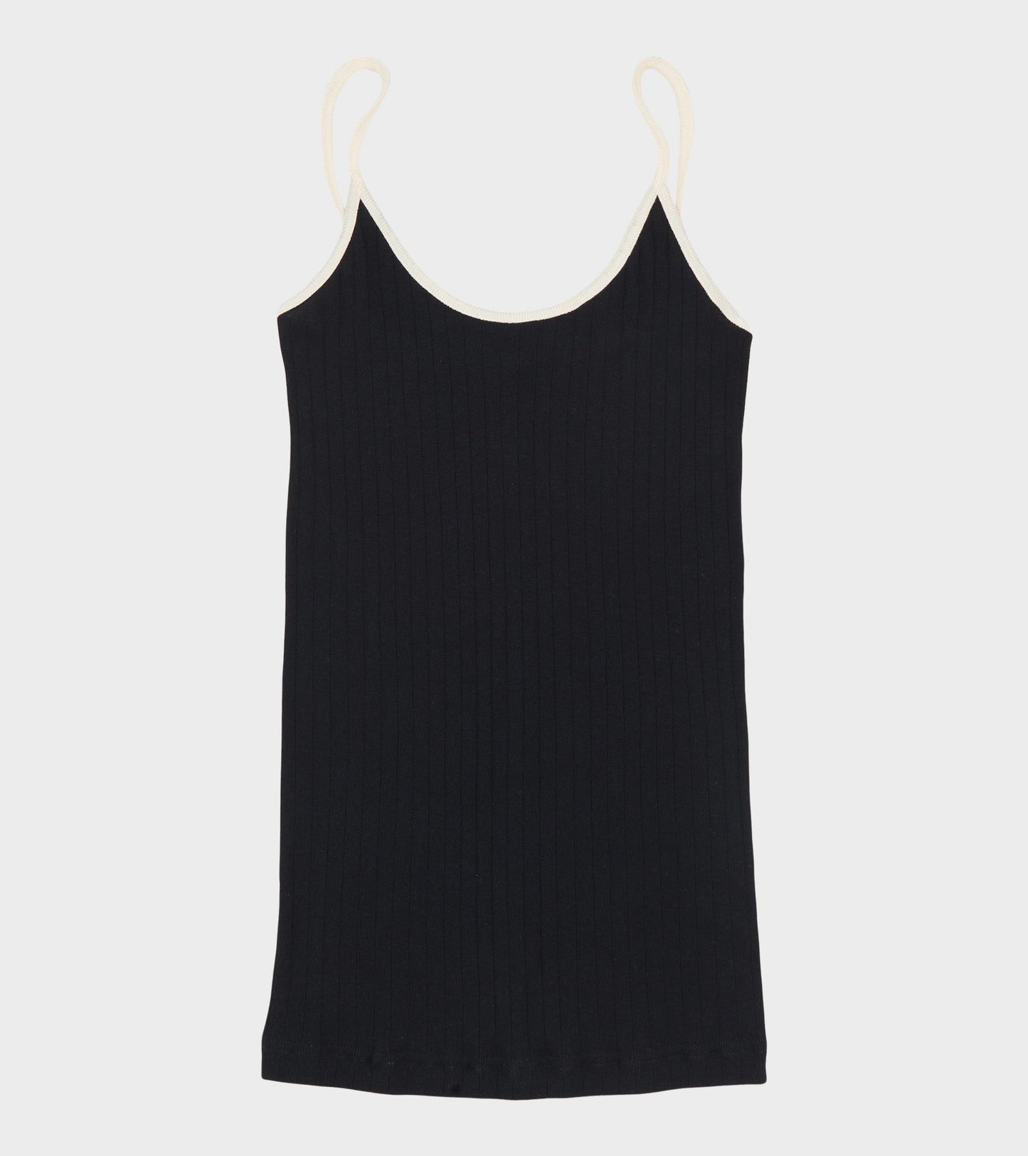 101 Strap Top Kontrast Black/Ecru
