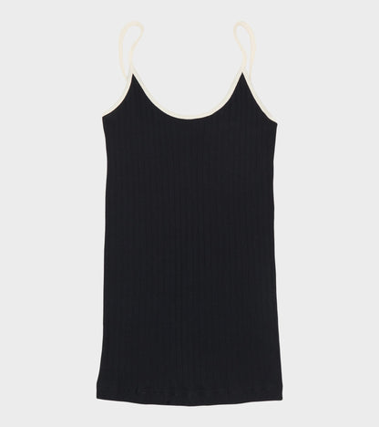 101 Strap Top Kontrast Black/Ecru