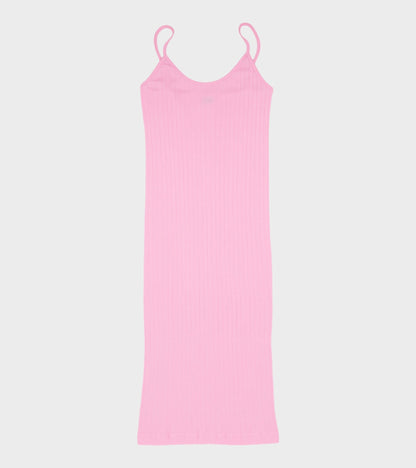 101 Strap Rib Mini Dress Light Pink