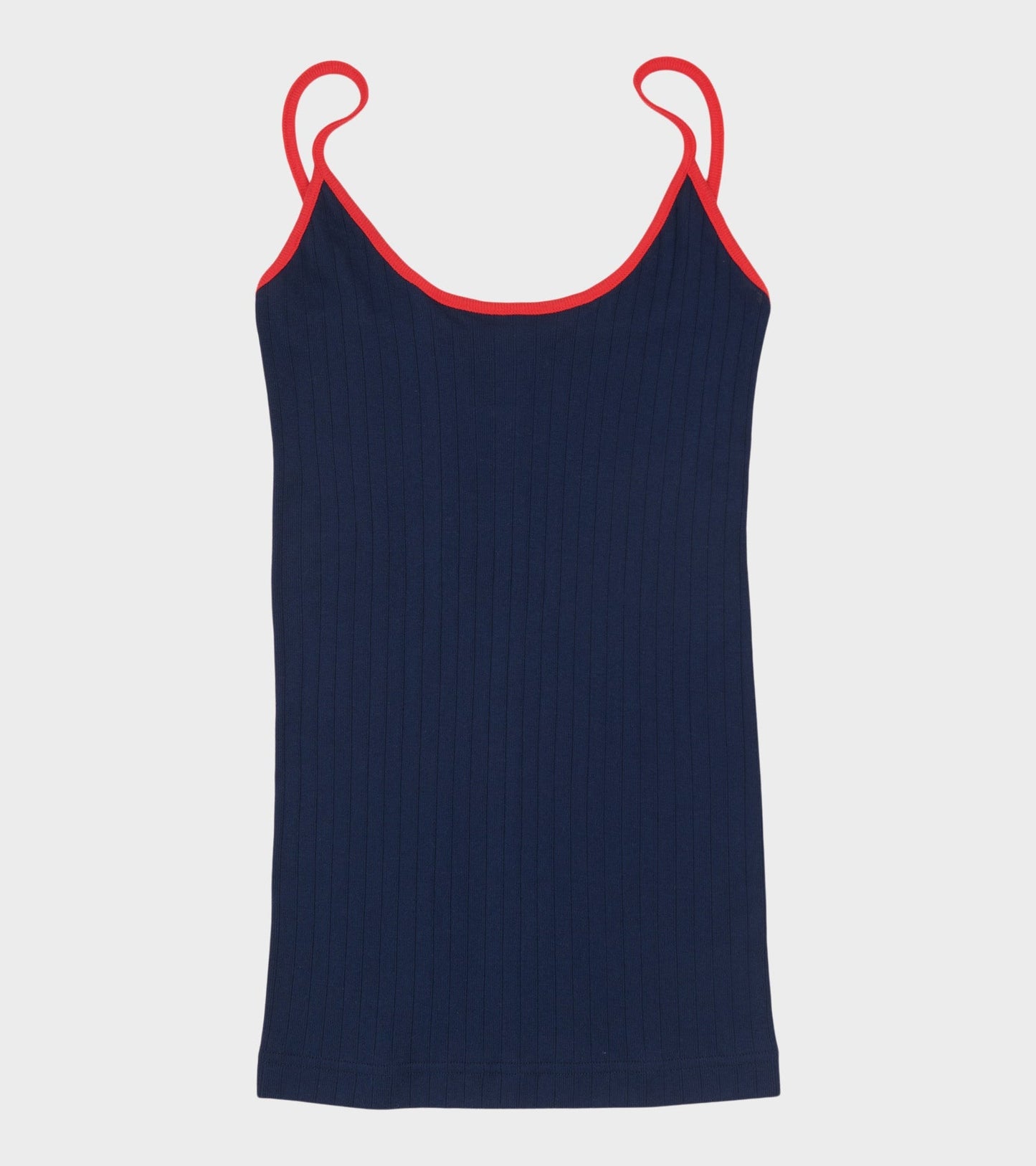 101 Strap Top Kontrast Marine/Red
