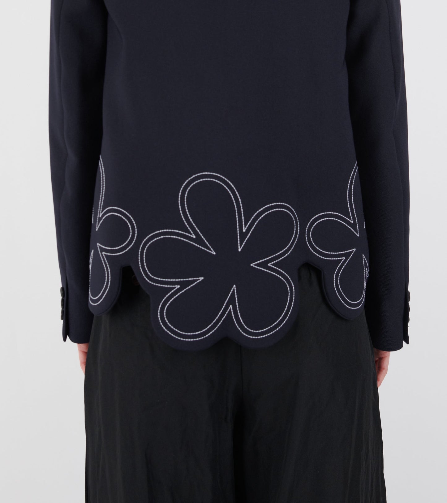 Flower Blazer Navy