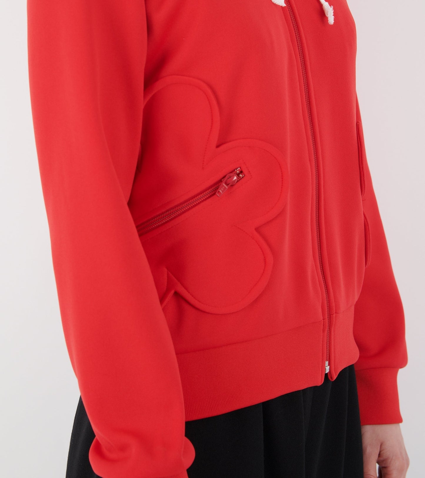 Flower Hoodie Red