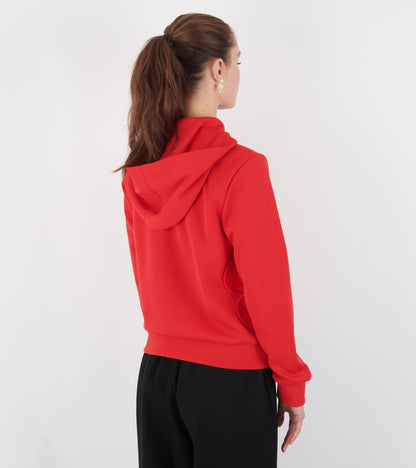 Flower Hoodie Red