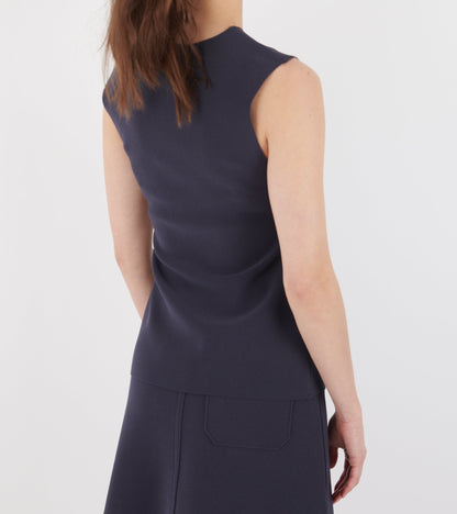Lay2 Drape Top Mood Indigo