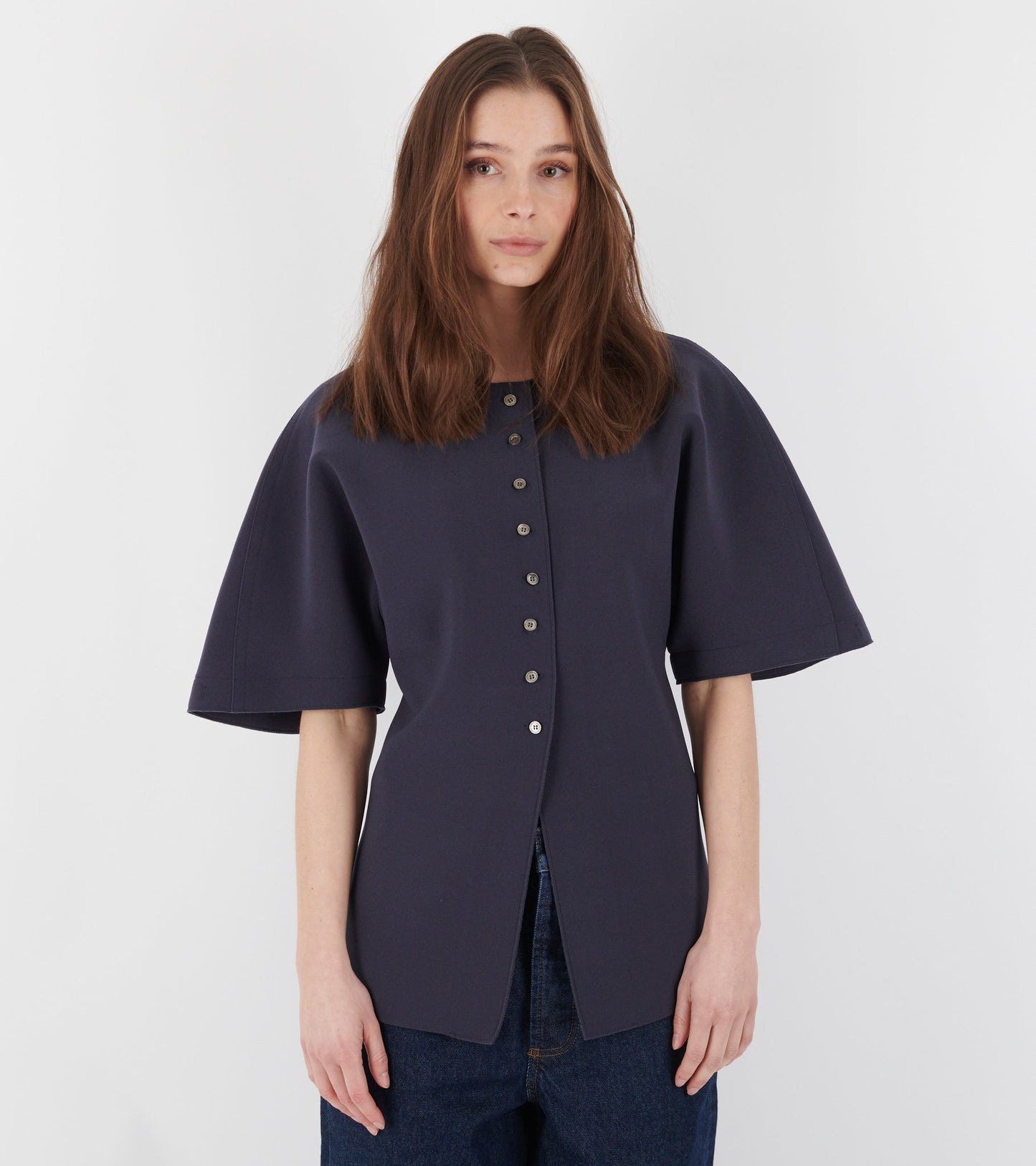 Lay3 Half-sleeve Blouse Mood Indigo